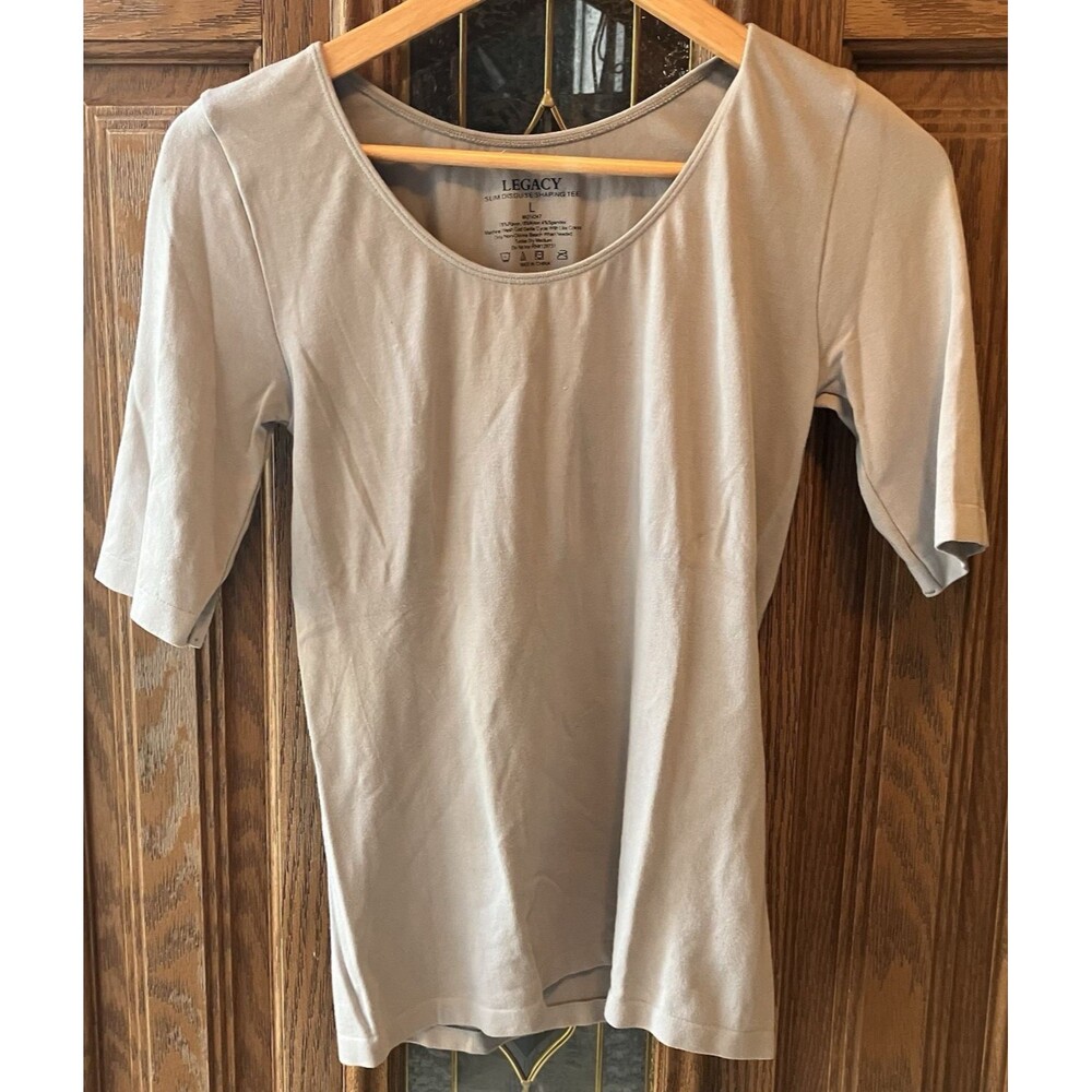 Legacy Women's Slim Disguise Shaping Tee Large Gray